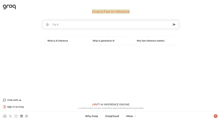 AI Tool for Using LLM via Website Groq_0
